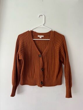 Burnt orange cardigan large